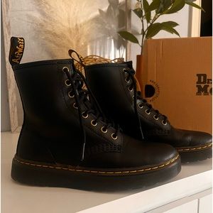 Dr Martens leather lace up boots